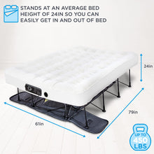 Load image into Gallery viewer, Ivation EZ-Bed Air Mattress, Queen Air Mattress with Built In Pump &amp; Deflate Defender - IVIAEZBQA360BG
