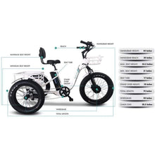 Load image into Gallery viewer, Emojo Caddy Pro 500W 48V Fat Tire Electric Tricycle - EBK12-02

