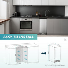 Load image into Gallery viewer, EUHOMY Beverage Refrigerator 15 Inch Under Counter 127 Can Wine Cooler - RU-03
