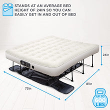 Load image into Gallery viewer, Ivation EZ-Bed Air Mattress, King Air Mattress with Built In Pump &amp; Deflate Defender - IVIAEZBKA360BG
