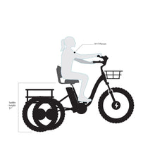 Load image into Gallery viewer, Emojo Caddy Pro 500W 48V Fat Tire Electric Tricycle - EBK12-02
