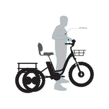 Load image into Gallery viewer, Emojo Caddy Pro 500W 48V Fat Tire Electric Tricycle - EBK12-02
